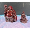 Image 1 : Wooden Buddha Figures 5.5H & 4H