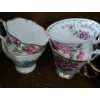 Image 4 : Teapot 5 T w/ Saucers and Teacups, Assorted Patterns