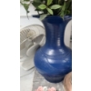 Image 3 : Yorkie Clock 10.5 X 23, Fan, Lanterns, Blue Floor Vase 18 T, Artificial Flowers, Runner 37 X 119