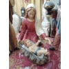 Image 2 : Vintage Hand Painted Indoor Nativity Collection 41T 7 Pieces