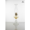 Image 1 : Vintage Glass Oil Lamp 16''INCHES IN HEIGHT
