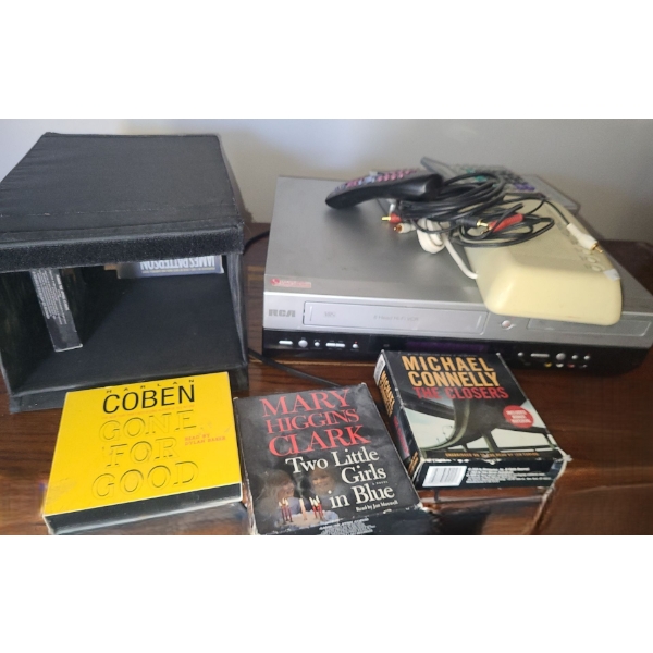 RCA VCR/ DVD Combo Model DRC 8320 N, Calculator, Large Button Remote, CD's and More!