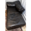 Image 3 : Genuine Leather Chaise Lounger Sofa 75x28x24