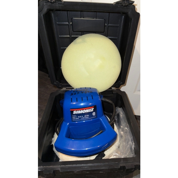 Simoniz Car Polisher/Buffer in Carrying Case for Vehicles, Boats, & Other Coated Items