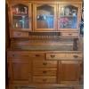 Image 1 : Beautiful Solid Wood China Cabinet Cottage Style  Cupboards & Drawers w/Glass  Lots of Storage!