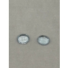 Image 1 : two blue topaz gemstones oval in shape total weight 6.27 carats 3.08 carat & 3.19 carat