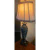 Image 1 : Table Lamp with Lovely Shade (7"W, 5"D, 34"T)
