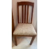 Image 2 : Dinner Table w/ 4 Upholstered Chairs & 2 Leaf Extenders 39x47x29