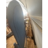 Image 5 : Blue Painted Wooden Cheval Mirror with Turned Posts