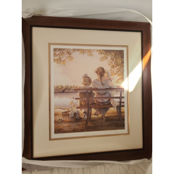 Golden Moments by Trishia Romance Ltd Edition Print 3028/15000 27 w 29 h