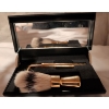 Image 3 : Men's Accessory Pack - Antique Shaving Kit Luxury Fountain Pen & Genuine Leather Pocket Book