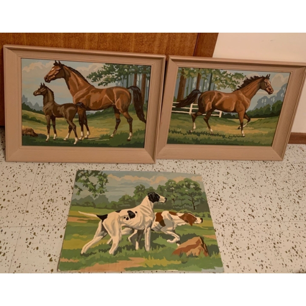 Oil on Canvas Art - Animal Companions 18x15
