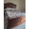 Image 1 : Queen Size Decorative Bed 64 w, 57 h, 91 d, Mattress Included