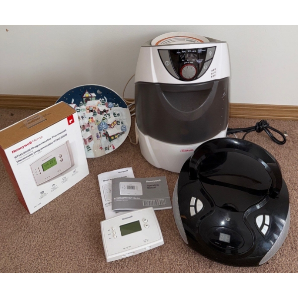 New Household Wall Thermastat Control w/ Decorative Plate Personal Heater & More