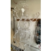 Image 3 : Christmas Yard Decor  Light Up Santa & Snowman w/ Vintage Strings Of Holiday Lights