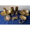 Image 1 : Decorative Brass Bundle -Tray 8L Vases Candy Dish Photo Frame & more