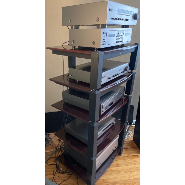 Stereo Stand  Fits Stereo Components Perfectly  22" x 22" x 54"tall