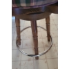 Image 4 : Four Swivel Seat Wooden Bar Stools w/ Foot  Rest- Foot Rest: 19" Diameter, Stool Height: 35 h
