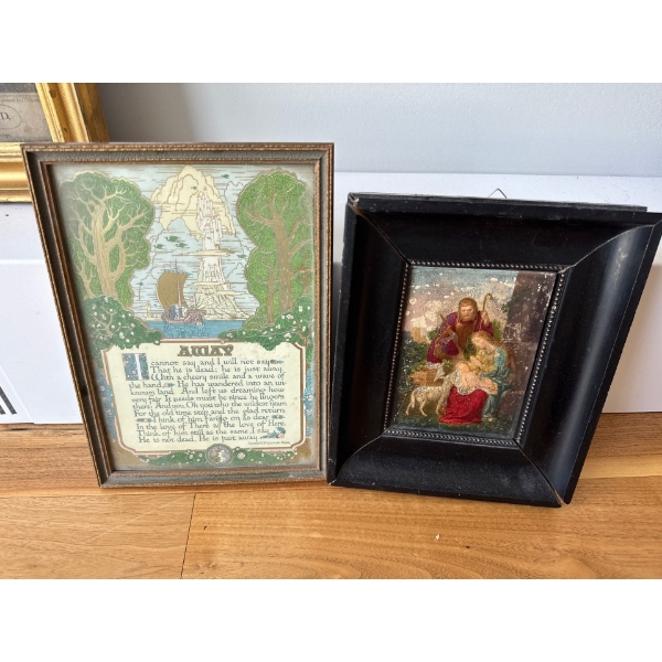Poem by James Whitcomb Riley and Mother Mary Painting