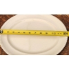 Image 2 : 8 Dinner Plates and 1 Serving Dish by Johnson Bros, Off White Color