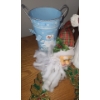 Image 2 : Santa Canister 8 T, Plastic Wreath 7.5" Diameter and More!