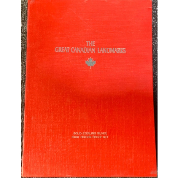 The Great Canadian Landmarks 92.5% Silver 62.5 Troy Ounces 50 Coin Proof Set