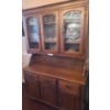 Image 1 : Beautiful Wood China Cabinet w Glass Doors 50 1/2 w 76 1/2 h
