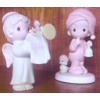 Image 4 : Precious Moments Figurines, Nativity Scene, Snow Globe, and Embroidered Wall Hanging