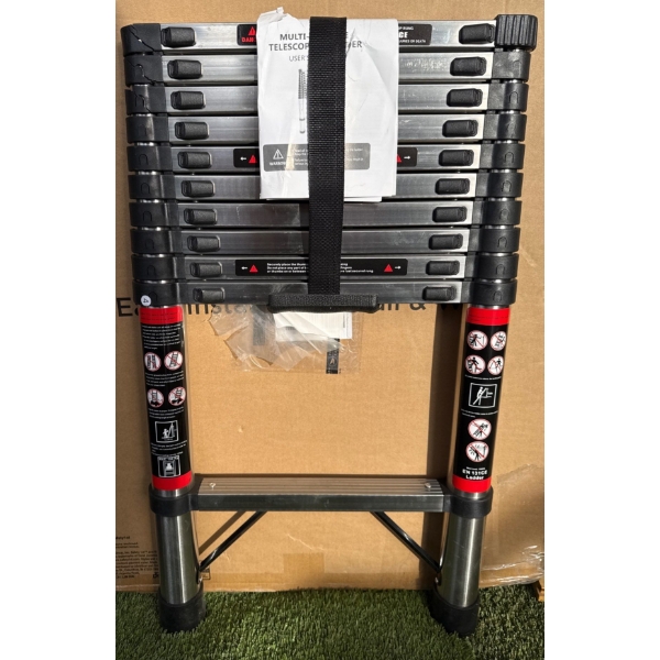 New Compact Portable 11 Step Aluminum Telescopic Ladder