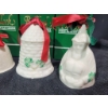 Image 2 : Four Belleek Fine Parian China Collectible Christmas Bells with Boxes