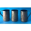 Image 1 : Brass & Copper Mugs w/ Aztec Mayan Calendar (3) 