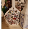 Image 7 : Italian Green Glass Coach Decanter, Painted Jug w/ Flowers 12 T, Straw Holders and More!