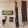 Image 3 : Antique Smalls - Silver Candy Dish w/ Lid Sword Letter Opener Fire Fighter Silver Buttons & more