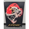 Image 1 : Hockey Helmet Art Poster Featuring Eagle Design and 'Eddie' Text