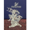 Image 4 : Swarovski Crystal Three Dolphins Figurine on Textured Coral Stand