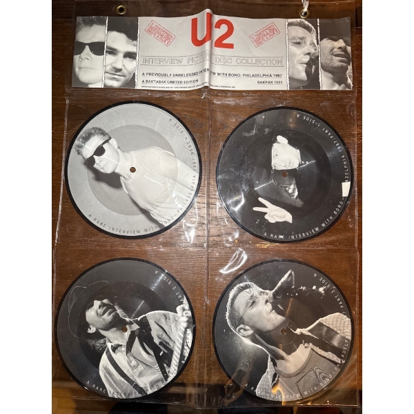 U2: Interview Picture Disc Collection- Four Vinyls 7"/45  (1987)