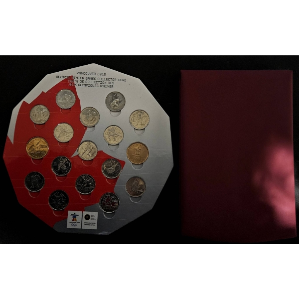 2010 Vancouver Winter Olympics Coin Collector Card and Royal Canadian Mint Specimen Set