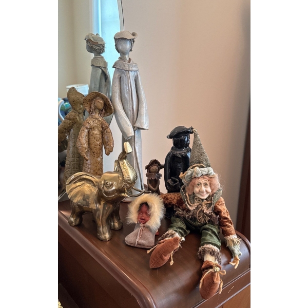 Home Decor Collection - Sculptures (Damage), Brass Elephant, Indigenous Baby and More 