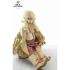 Image 3 : Pair Of Porcelain Monkey Dolls Dressed In Elaborate 18th-Century Style Costumes With Lace And Fine F