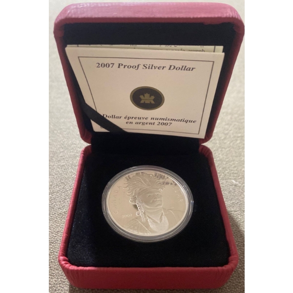 2007 Proof Silver Dollar 92.5% Silver 25.175 Grams