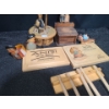 Image 5 : Anri Music Box 5" Diameter, 9 T, Notebox 4 W, 4 D, 6 T, Wooden Spoons, Signs 7 X 5  and More!