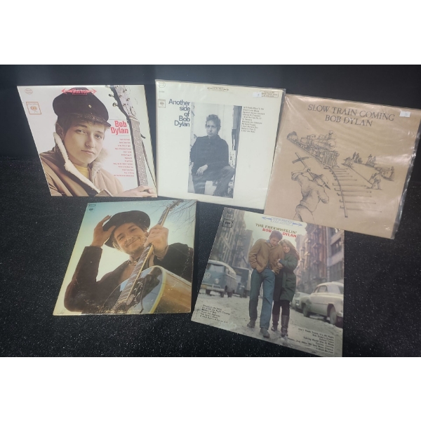 *Dylan: "Bob Dylan", "Another Side Of", "Slow Train Coming", "Nashville Skyline" , "The Freewheelin"