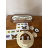 Image 1 : Pysanka Framed Set (16W), Hangable Decor, Preserved Butterflies