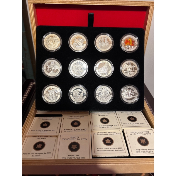 2013 $10 O Canada Series: Pure Silver Set with Display Case