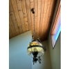 Image 2 : Set Of 2 Vintage Victorian Lights With Cast Iron Frame. Stunning To Add To Any Home Looking for The 