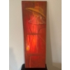 Image 1 : Lauri Ansell Lady In Red - Oil On Canvas 12 x 36
