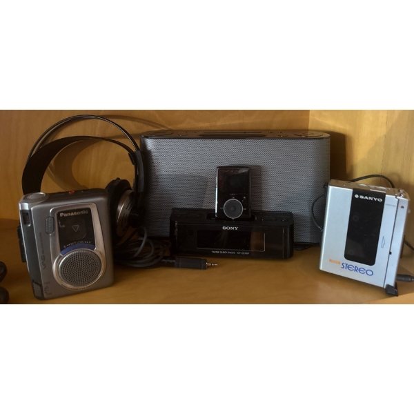 Gadget Pack - SONY Mp3 Player w/ Docking Station & Speaker Panasonic Cassette Recorder & more