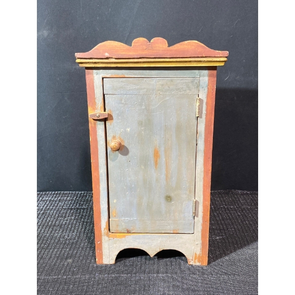 Miniature Wooden Curio or Jewelry Cabinet. Great Repurpose Project!