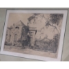 Image 12 : Framed Etchings: 'Examination Hall, TCD' and 'The Sky' by Graham Pilkington