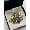 Image 1 : Unsigned Sherman pin aurora borealis 1950s vintage brooch